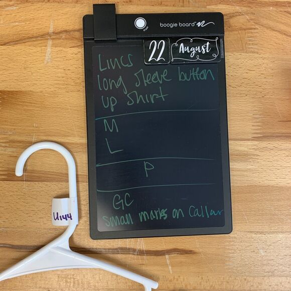 Lincs DC & Co Shirt Mens L Large Blue Striped Long Sleeve Button Up Woven Cotton - Picture 9 of 10